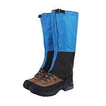 Waterproof Hiking Gaiters for Men and Women, Adjustable Snow Leg Gaiters with Durable 1000D Trail Protection (Blue, XLarge)