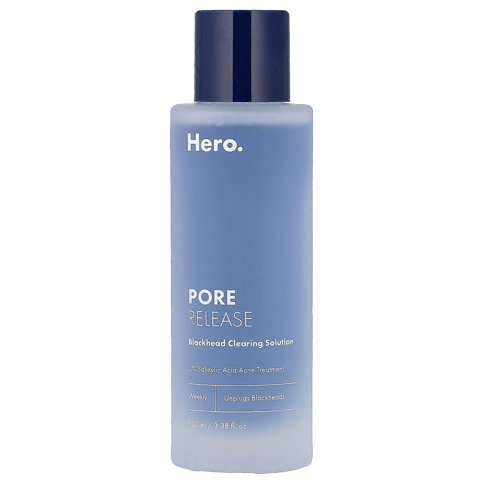 Hero Cosmetics, Pore Release, Blackhead Clearing Solution, 3.38 fl oz (100 ml)