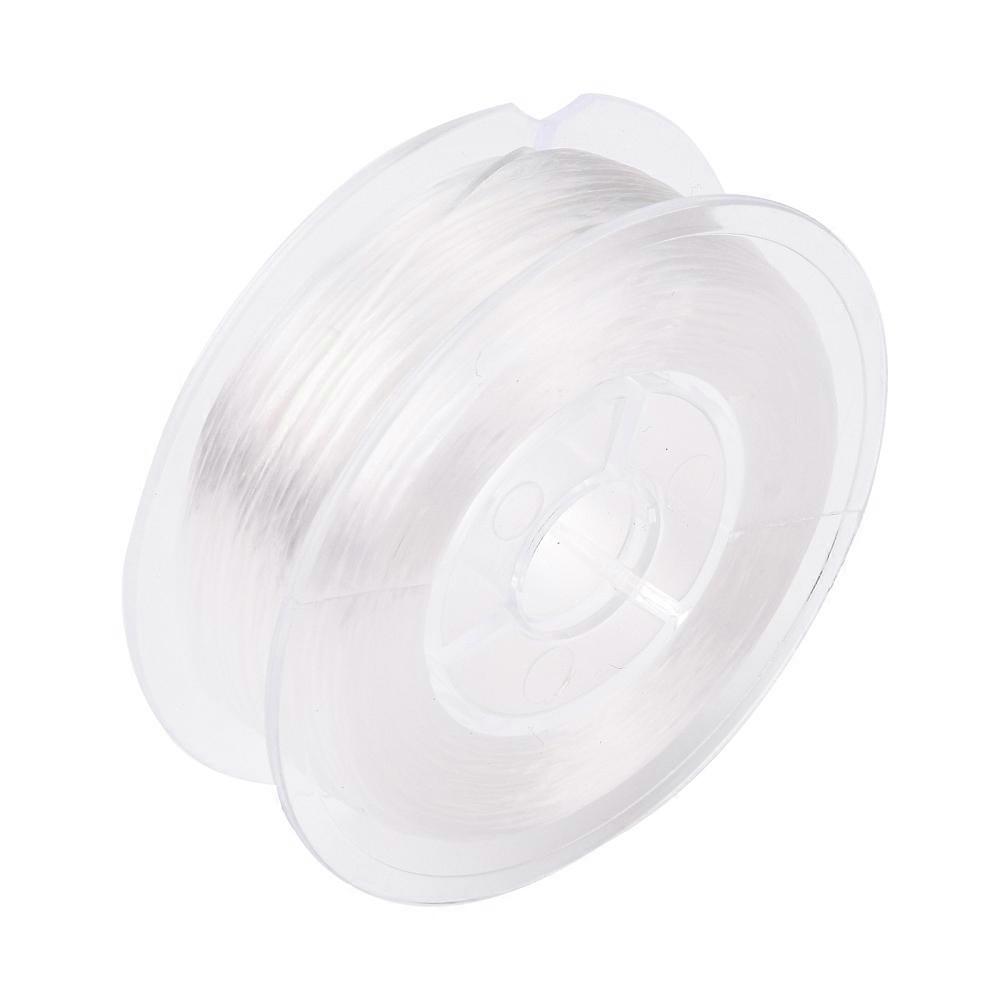2boxes Flat Elastic String Elastic Beading Thread for Stretch Bracelet Making White 0.8mm