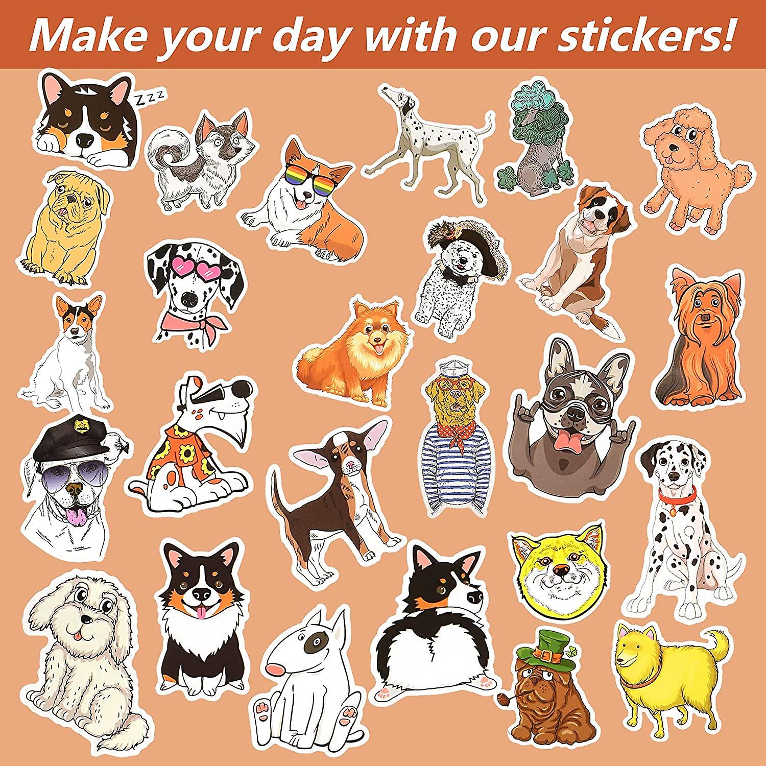 Dog Stickers, Puppy Stickers, Cute Pets Decals For Kids, Girls ...