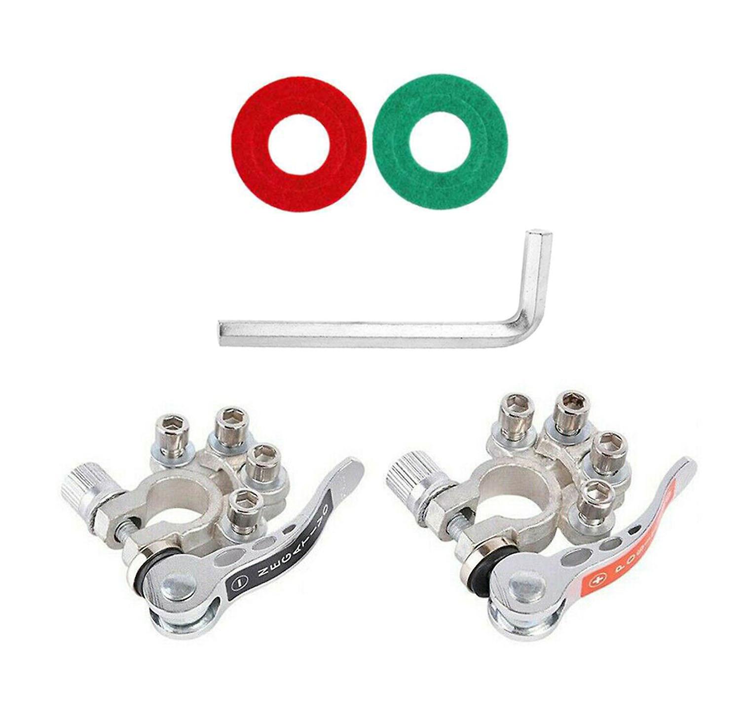 A Pair Of Automobile Battery Terminal Disconnection Close Connector 6v 12v 24v Pure Copper Pile Head Quick Release Rable Clamp