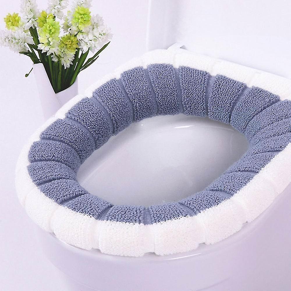 Hellblau Universal Warm Soft WC Sitzbezug Matte Set