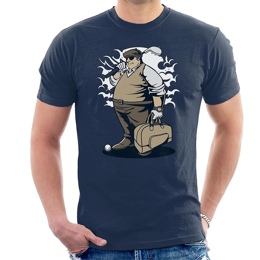 T-shirt uomo grasso golfista