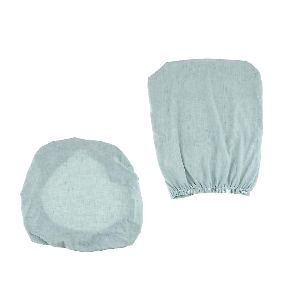 Removable Stretchable Soft Slipcover Office Computer Chair Covers Blue