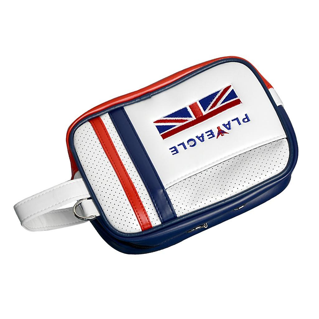 Golf Valuables Accessory Pouch Ditty Tool Marker Tee Zippered Bag White