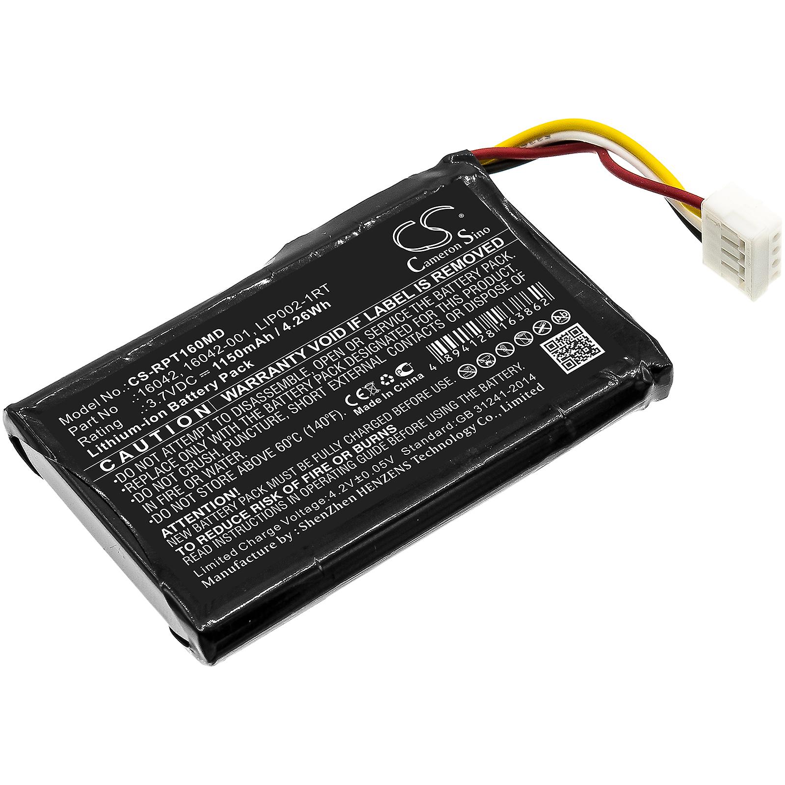 Battery for Reichert iPac 16042 16042-001 LIP002-1RT CS-RPT160MD 3.7v 1150mAh