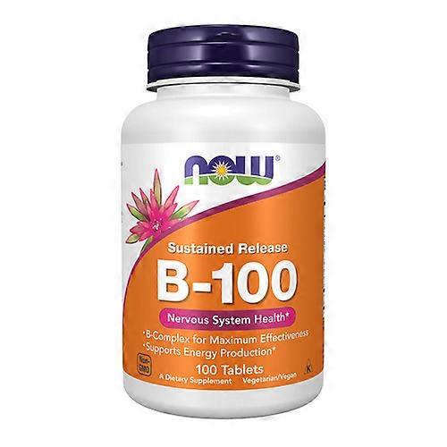 Now Foods Sustained Release B-100, 100 Tabs (Pack of 1)