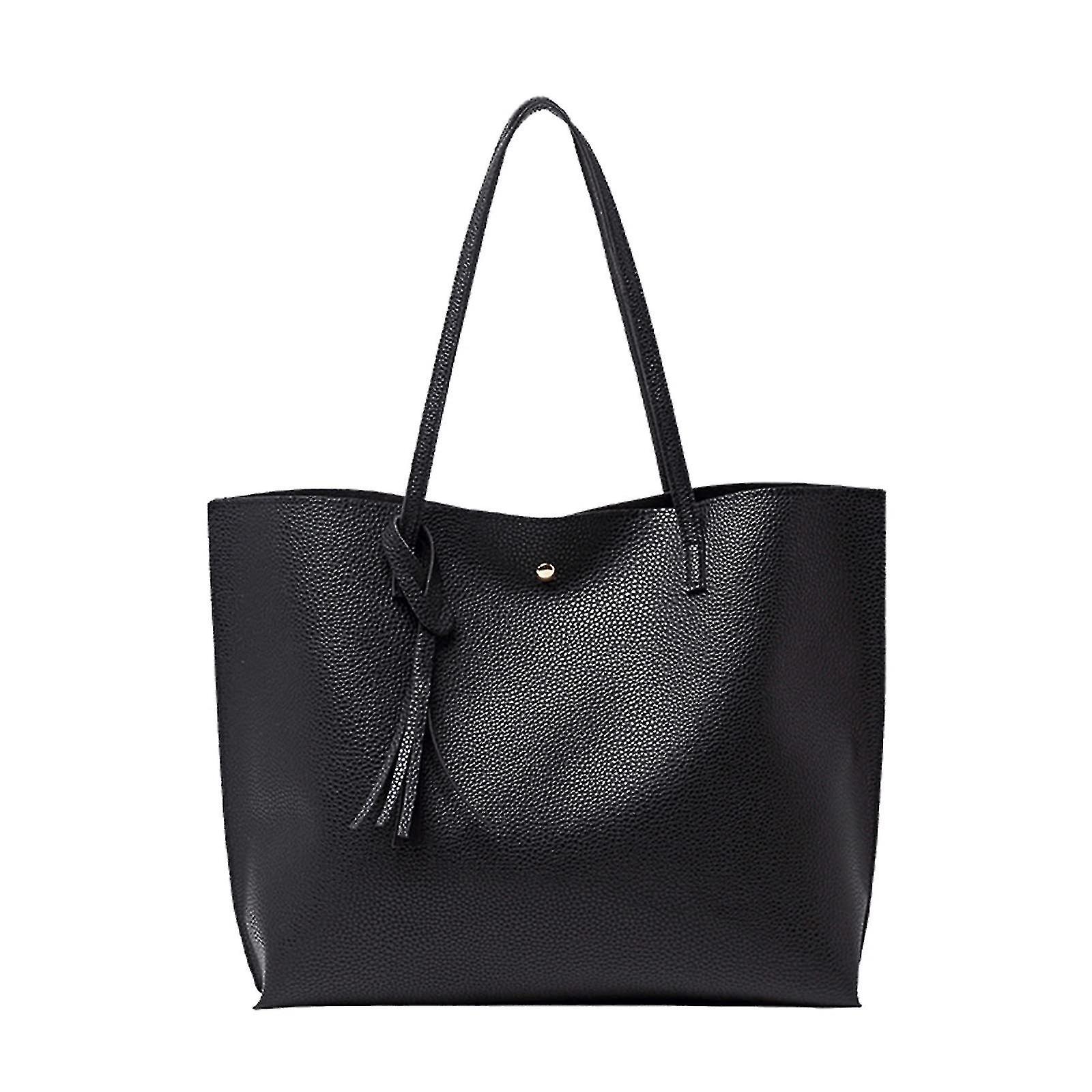 Ladies Handbag, Soft Pu Leather Large Capacity Women's Top Handle Shoulder Bag