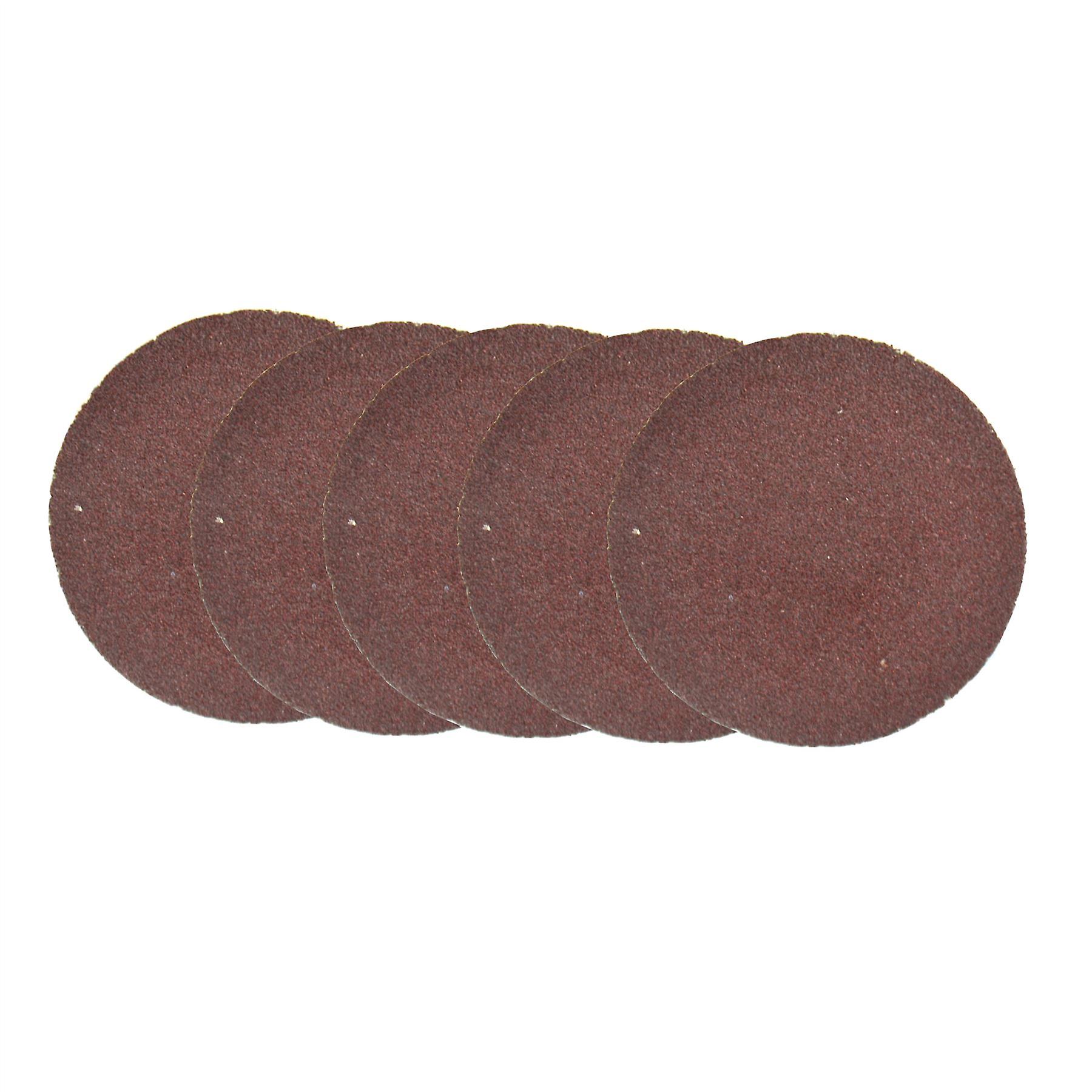 5pk Flap Disc Set 50mm Twist Button Abrasive Discs Sanding 120 Grit SIL233