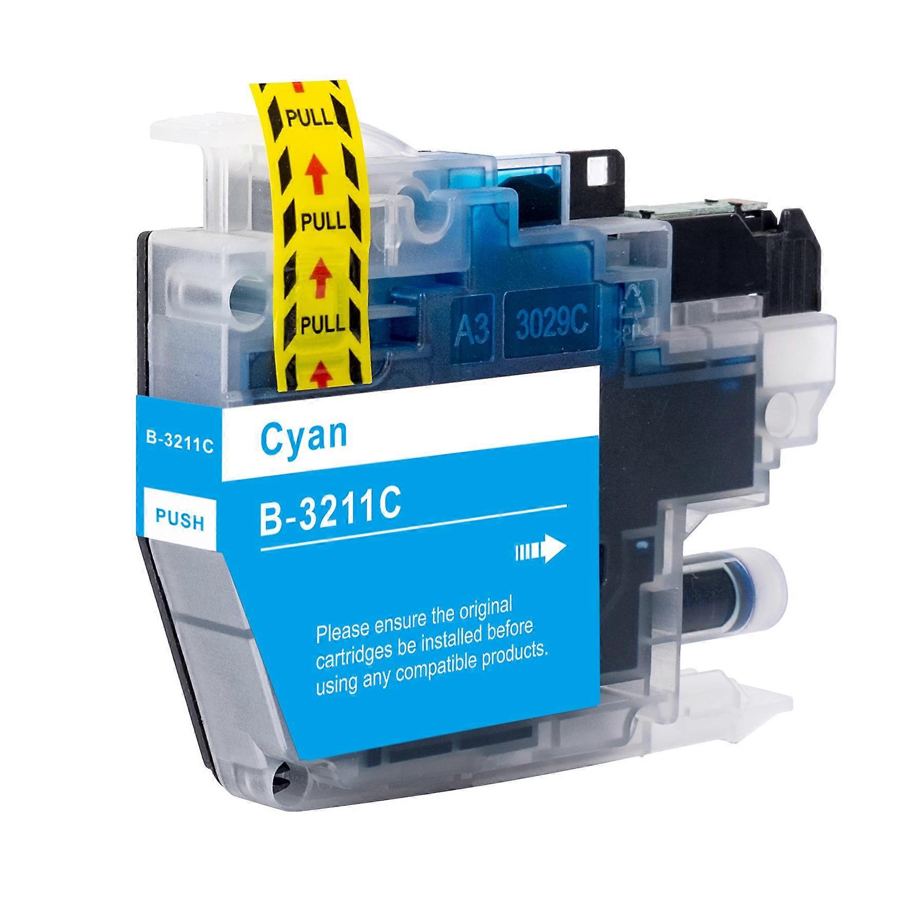 Go Inks Compatible LC3211C Ink Cartridge, 1 Pack, Cyan for Brother Printers