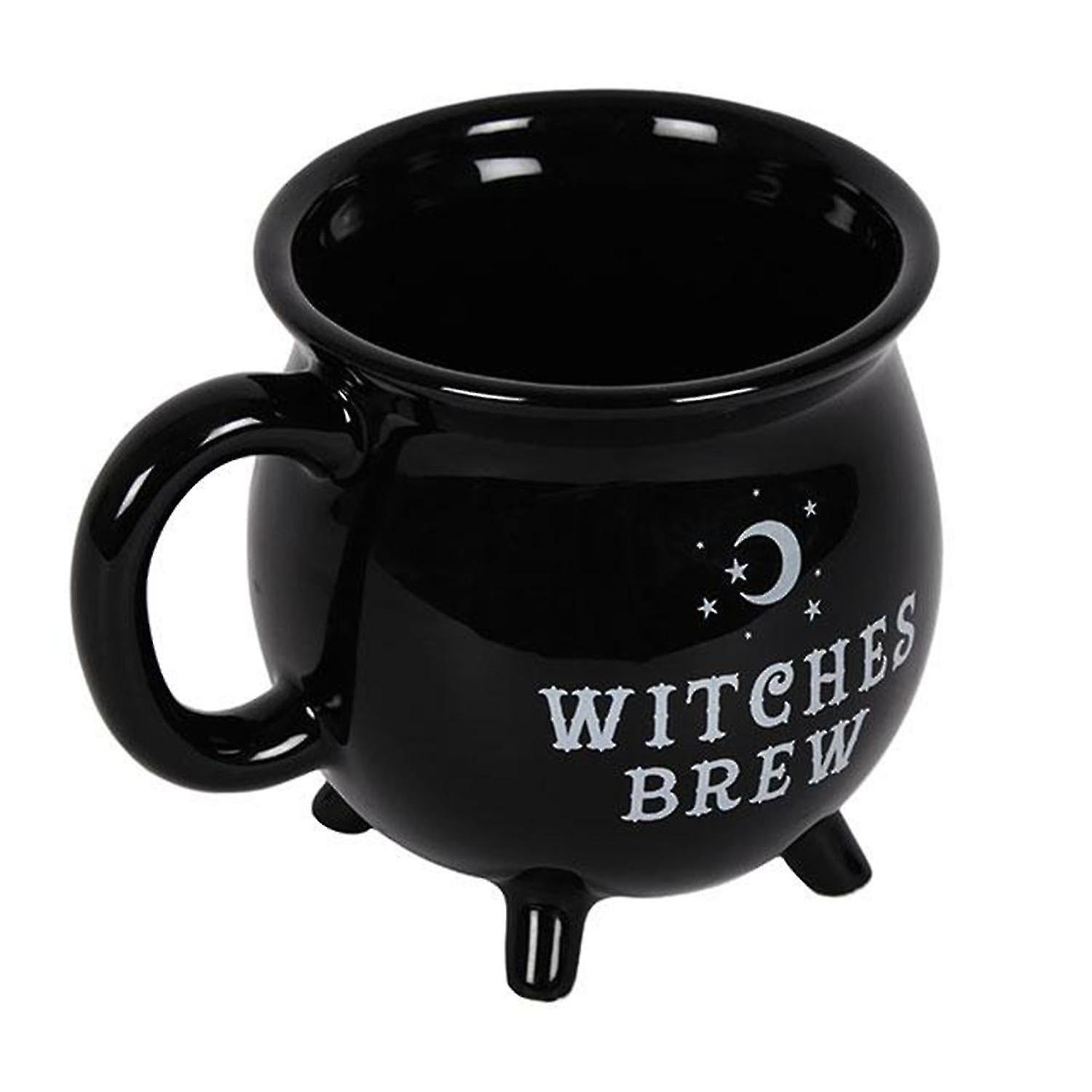 Witches Brew Cauldron Mug Black
