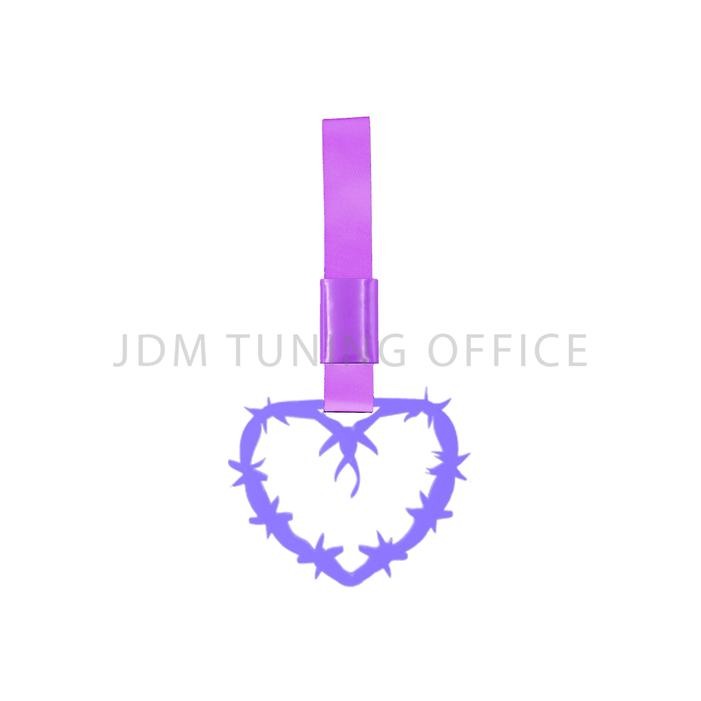 Barbed-wire Heart Shape Plastic Anime Tsurikawa Ring Subway Train Bus Handle Strap Barbwire Multiple Charm Drift Warning Tag