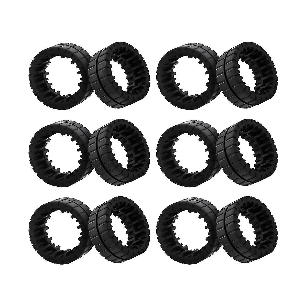 12pcs Antislip Replacement Wheels Tires For Jet M6 Ultimate Connection Robot Part