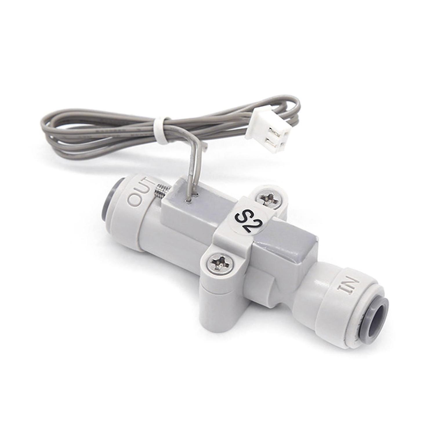 1/4" Water Flow Sensor Food-grade Switch Flowmeter Fluid Meter Compatible with Purifier