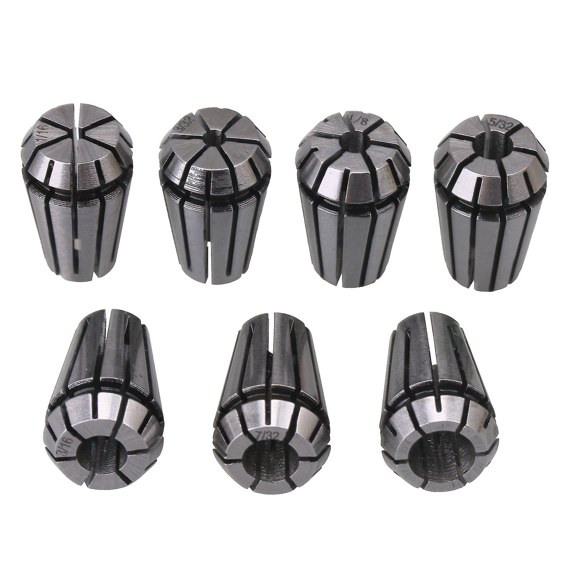 Drill Chucks 7pcs Er11 Collet Chuck Set Gripping Range 1/4 Inch-7/32 Inch For Router Engraver Ppm-2483