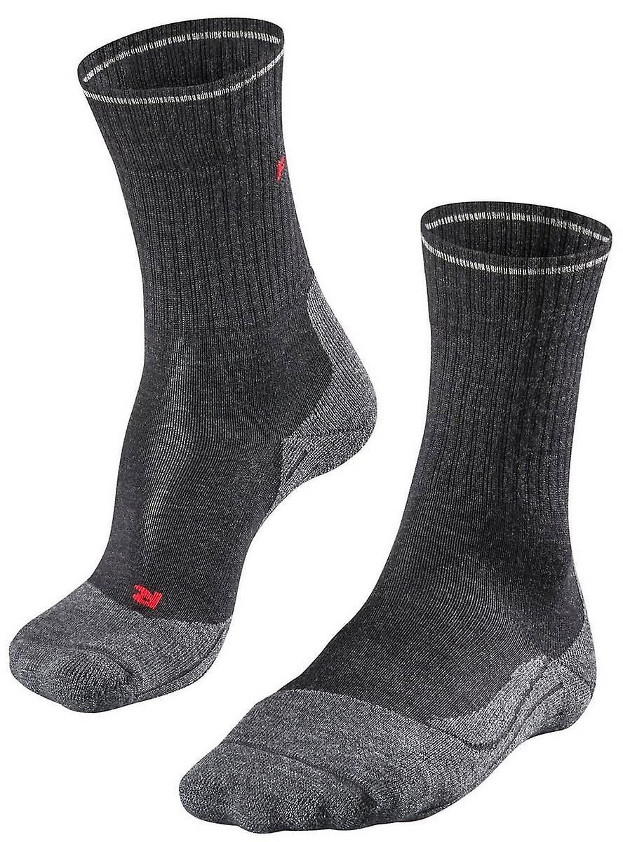Falke Trekking 2 Wool Silk Socks - Anthracite Melange Grey
