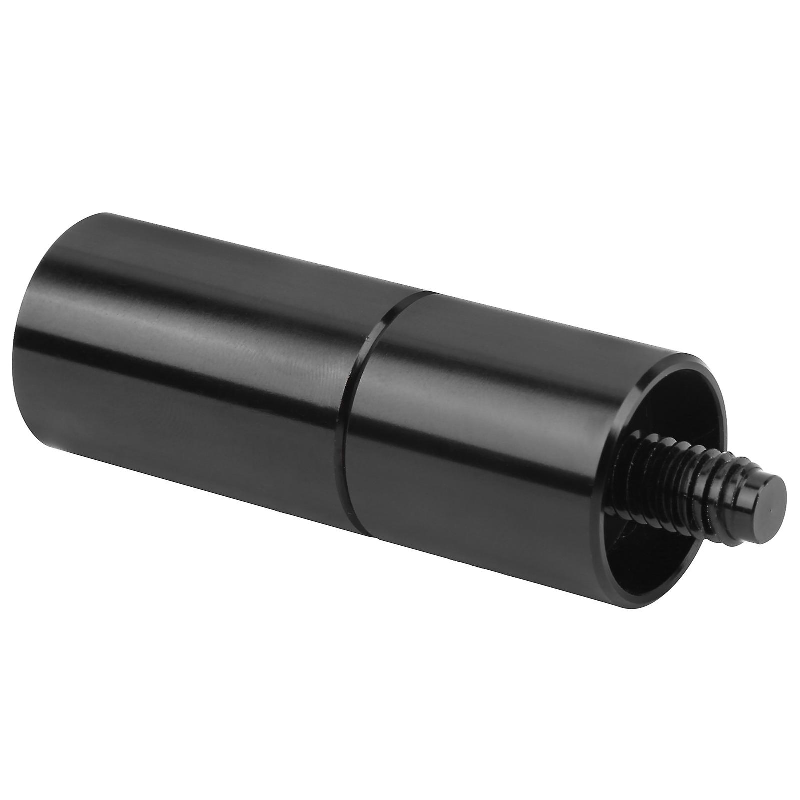 Black Pool Extension Queue 2oz 7x2cm Schwarz Aluminium Shaft Extender