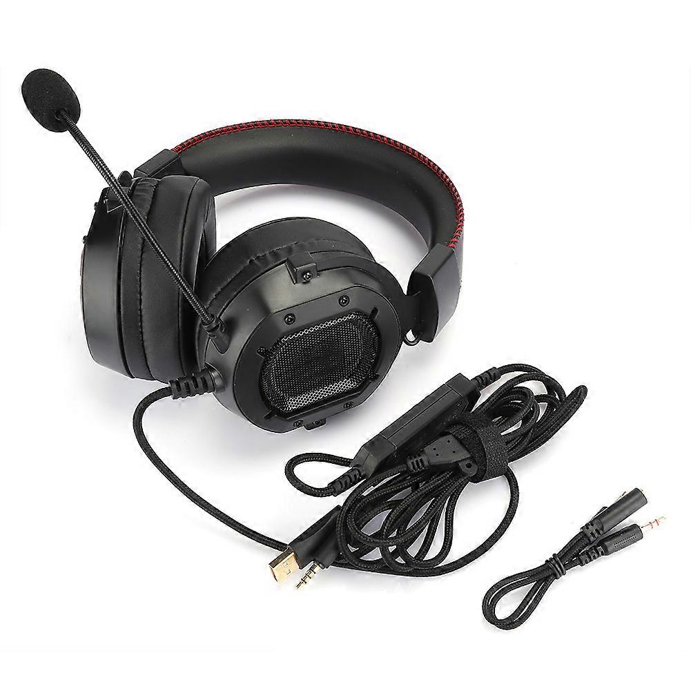 K3 Black Red RGB Gaming Headset - Multi-Platform Compatibility for PS4/Xbox/PC/More