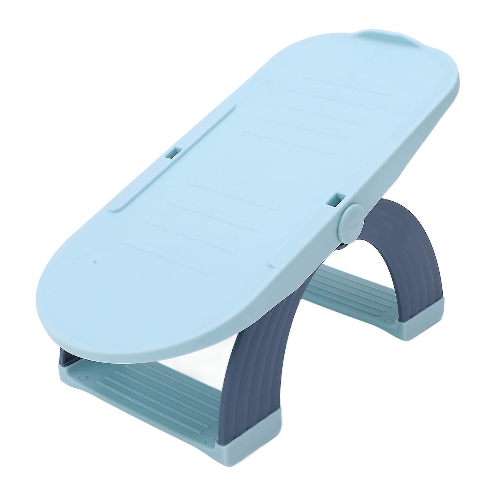 Shoe Slots Organizer 3 Levels Regulable Double Layer Bridge Type Shoe Space Savers for Home Apartment Blue 