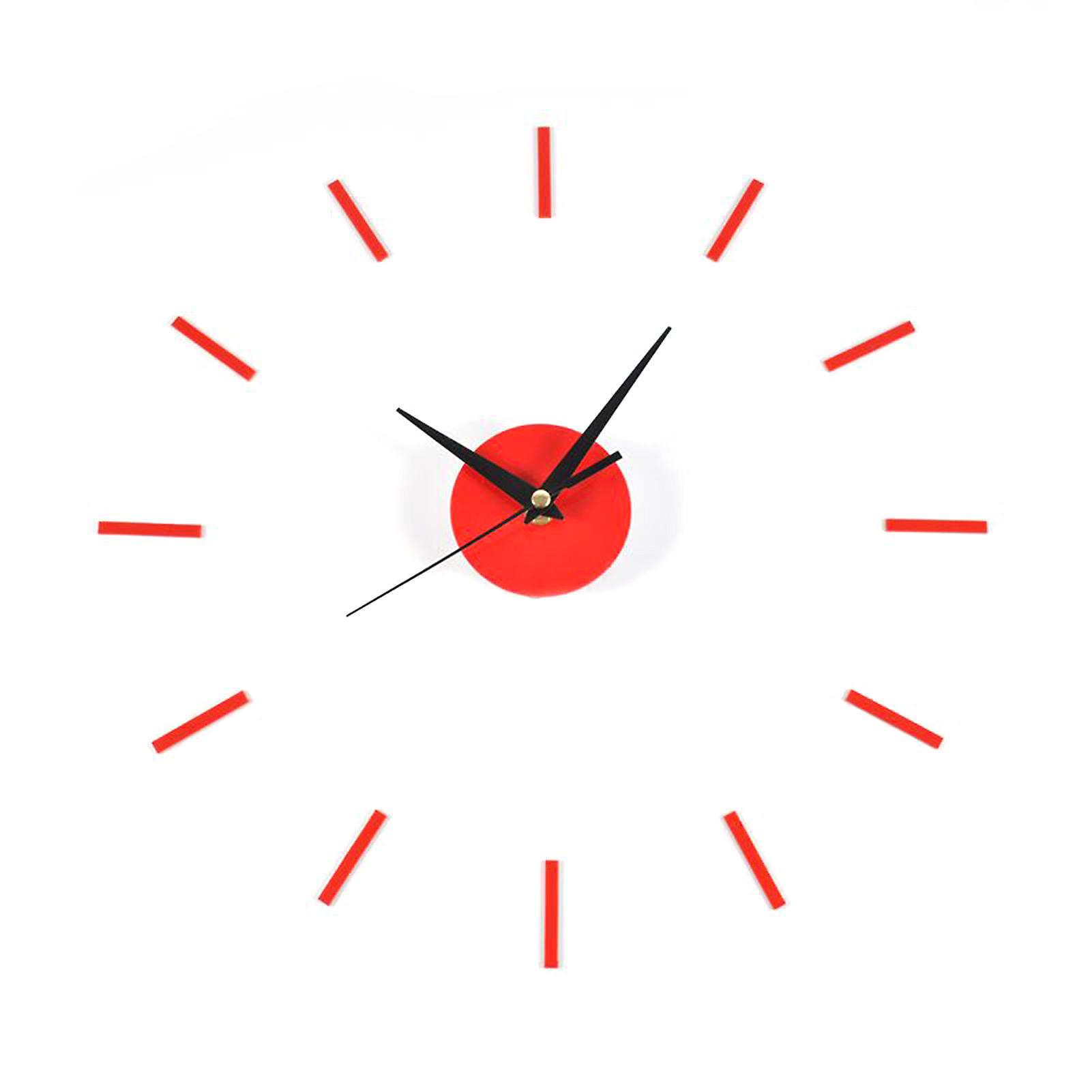 Punch-free Frameless Wall Clock Stickers 39*39cm Acrylic DIY Decoration Silent Simple Clock for Home