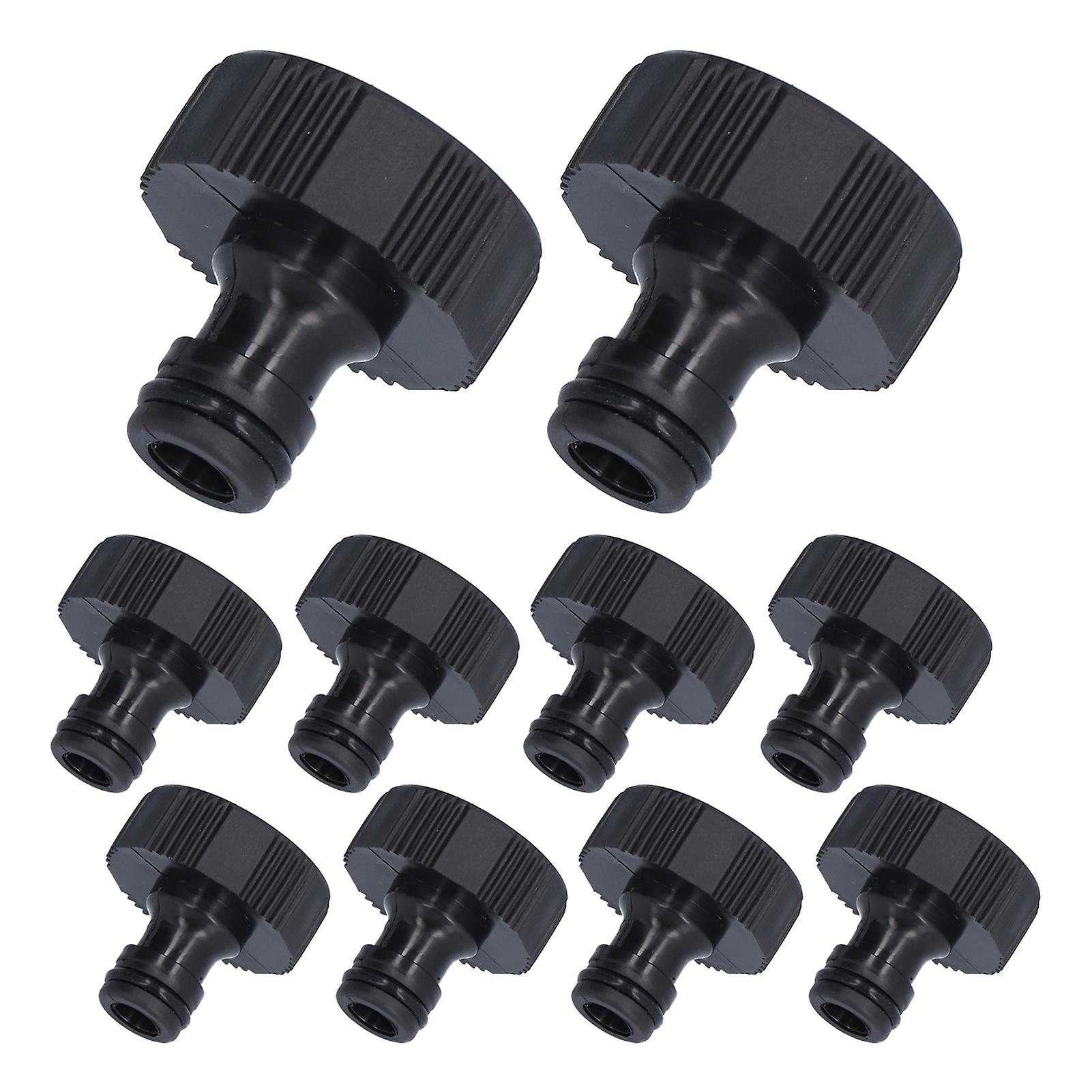 10Pcs 15mm Stable Hose Connector Plastic Sealable Durable Hose Connector for Courtyard GardenG1 Female Thread