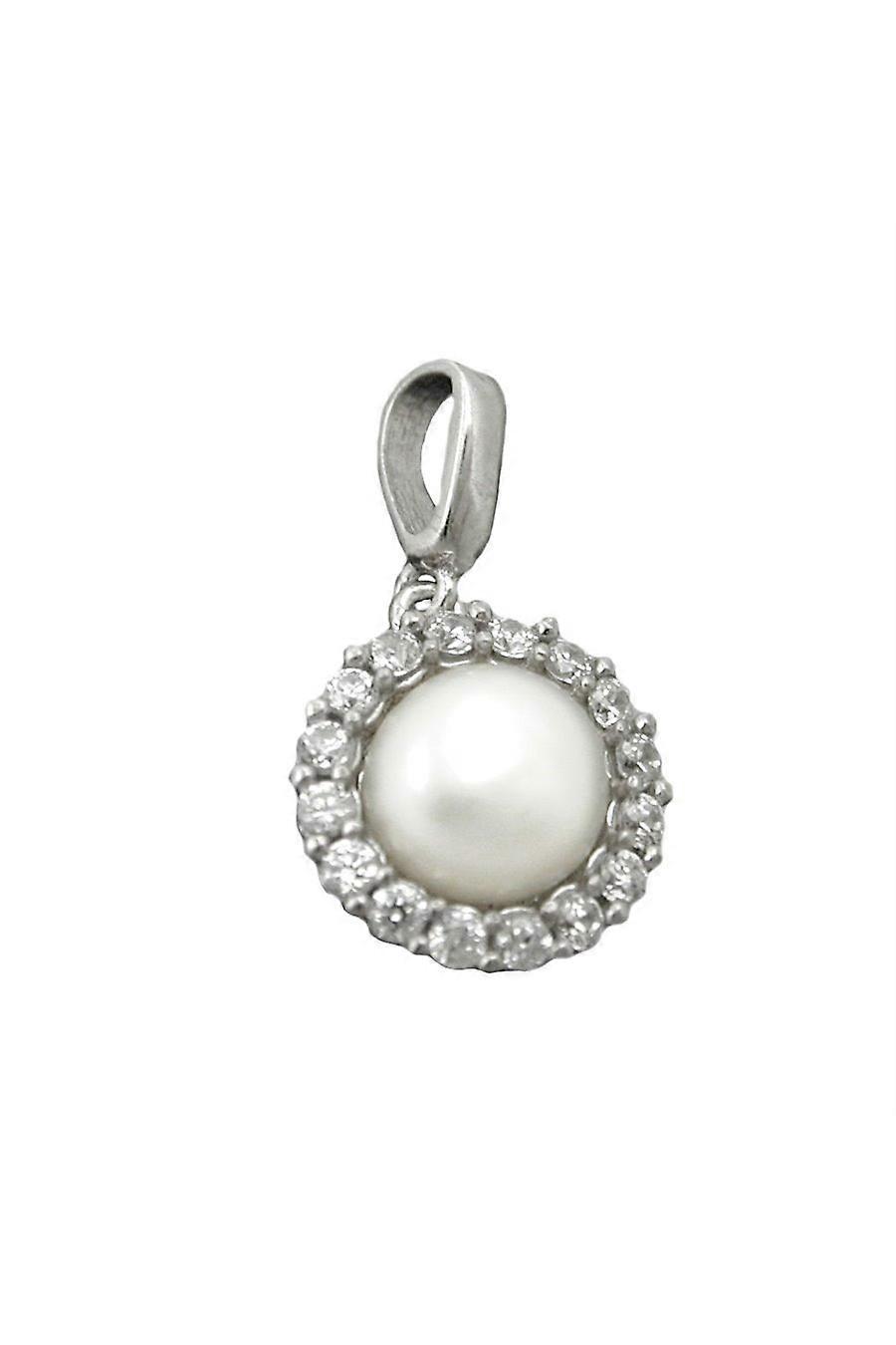 Pendant Pearl With Zirconia Silver 925 - Gl90543