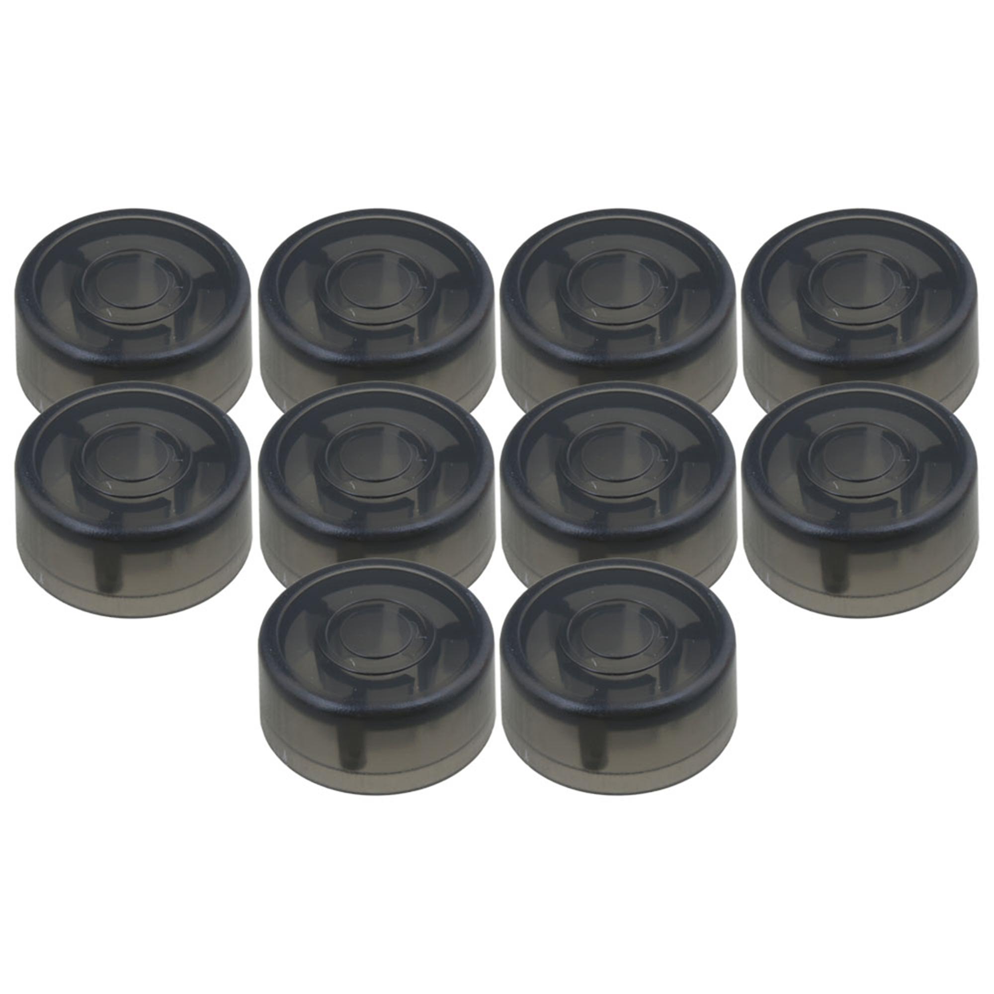 10x Black Electric Guitar Effects Accessories Stomp Switch Pedal Cap