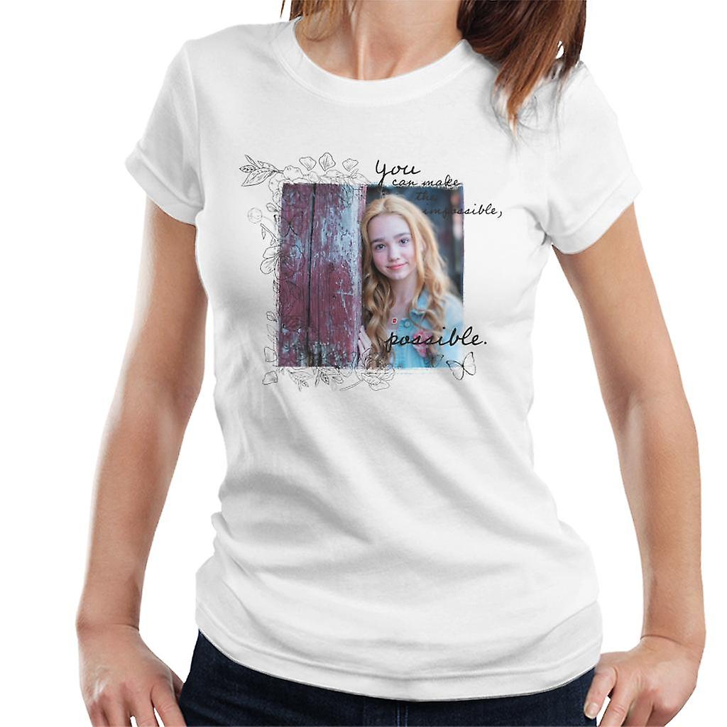 Holly Hobbie You Can Make The Impossible Possible Dark Text Women's T-Shirt