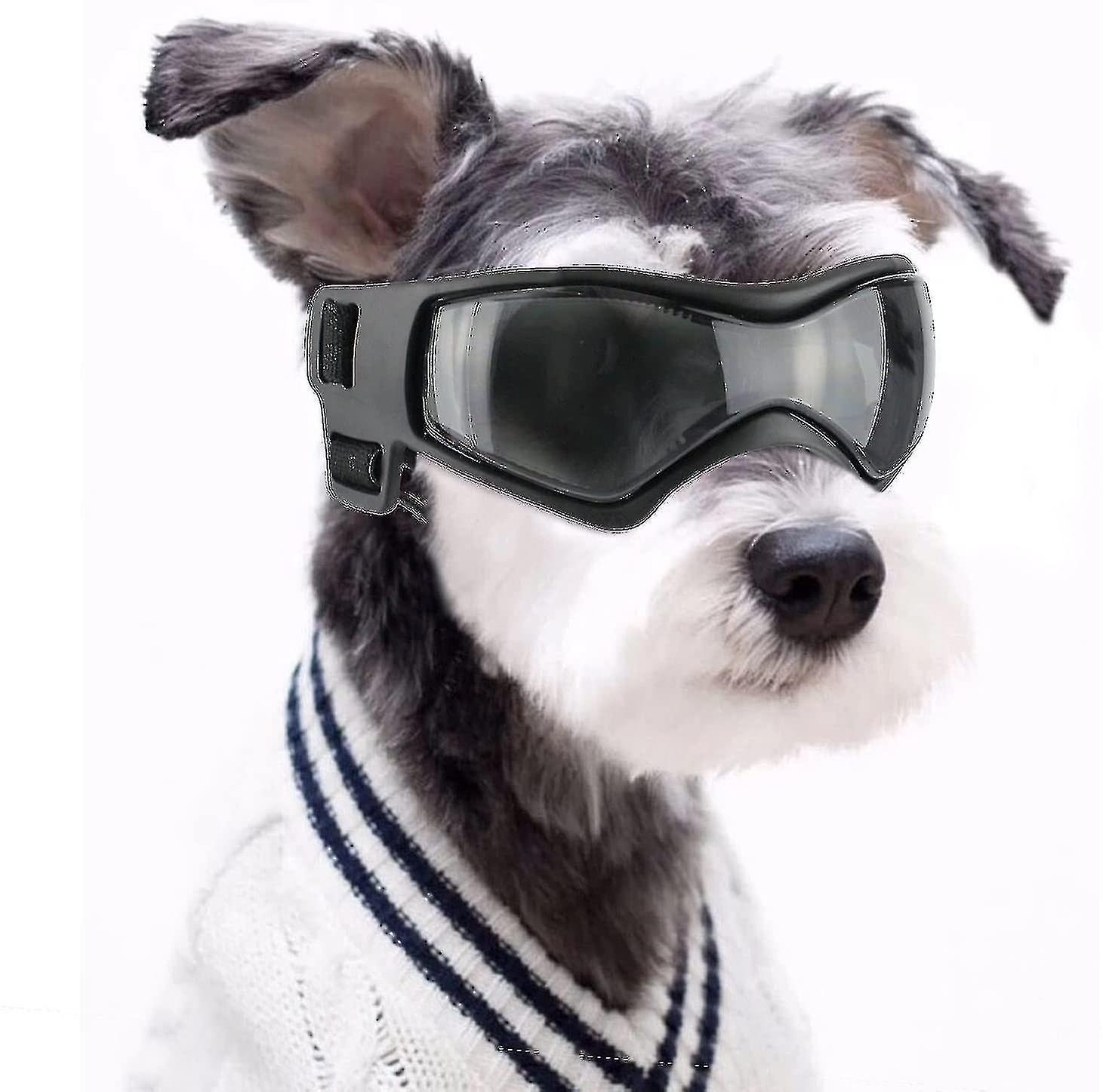 3COLOR Dog Sunglasses Uv Protection Goggles, Dog Windproof & Anti-fog Goggles & Waterproof Dog Goggles With Adjustable Elastic Strap For Small