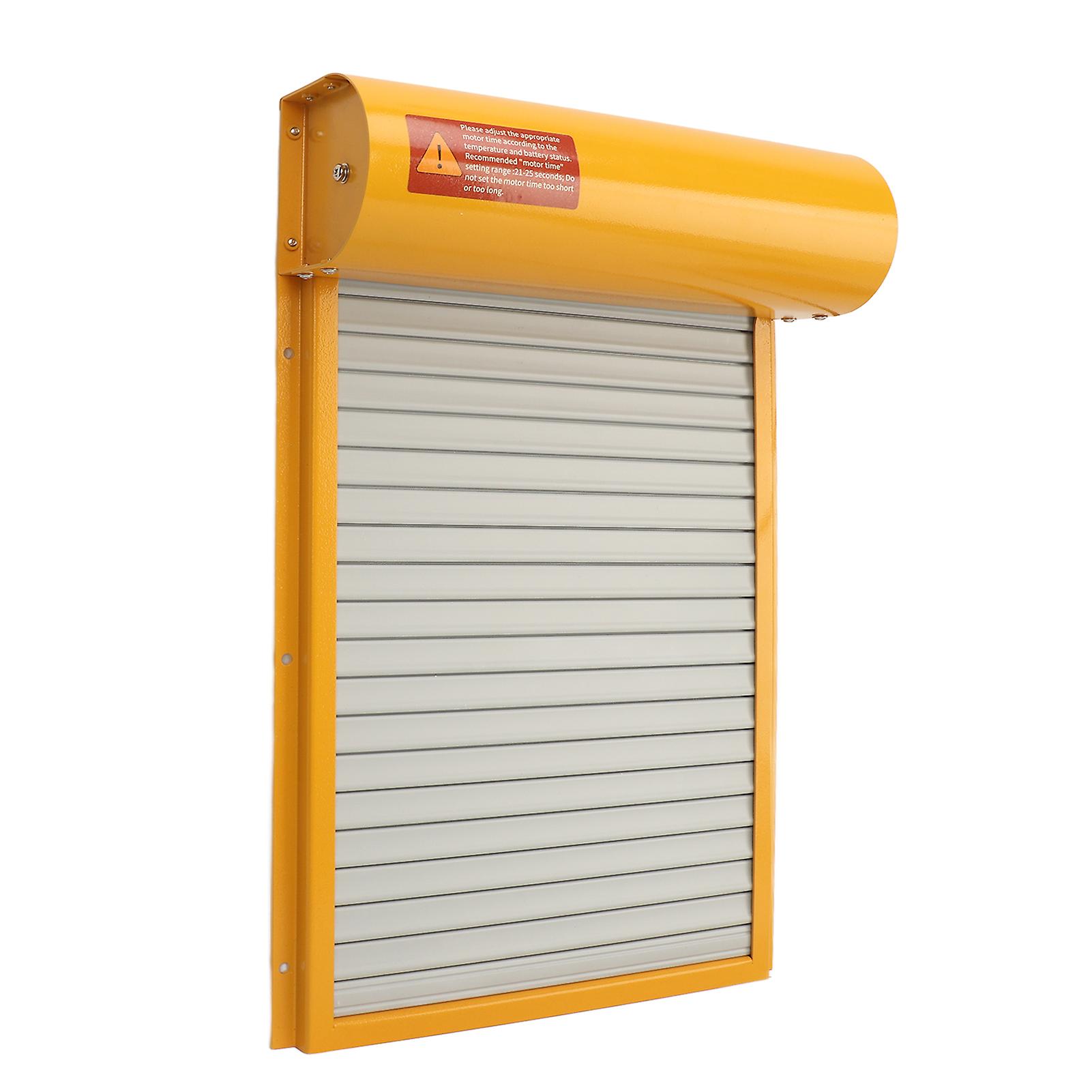 Chicken Coop Door Timing Mode Manual Mode 100V to 240V Rugged LED Display Controller Auto Chicken House Door for Ducks Geese Yellow UK Plug