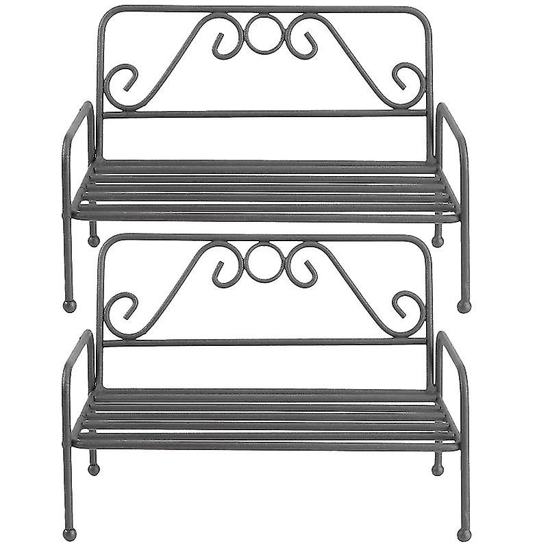 2pcs Iron Plants Stand