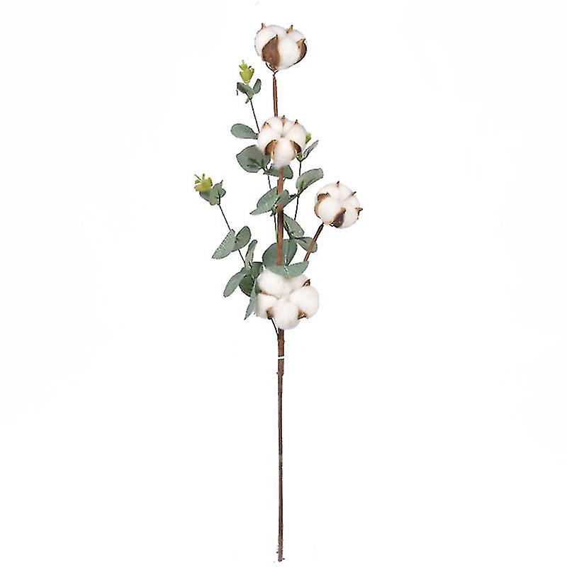 1pcs Cotton Branch Eucalyptus Leave Flower