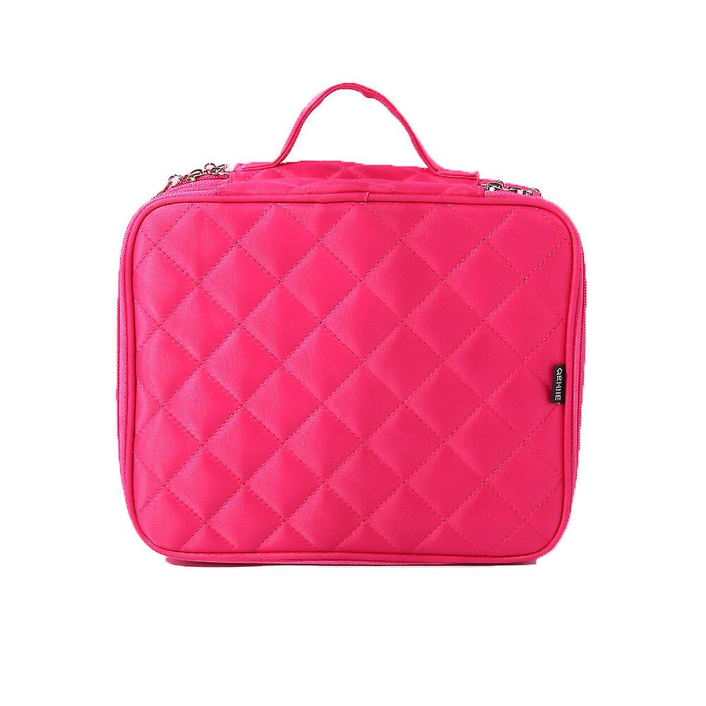 Double Layer Nylon Lady's Cosmetic Bag Waterproof Make Up Handbag Tools Organizer Pouch Wash Toilet