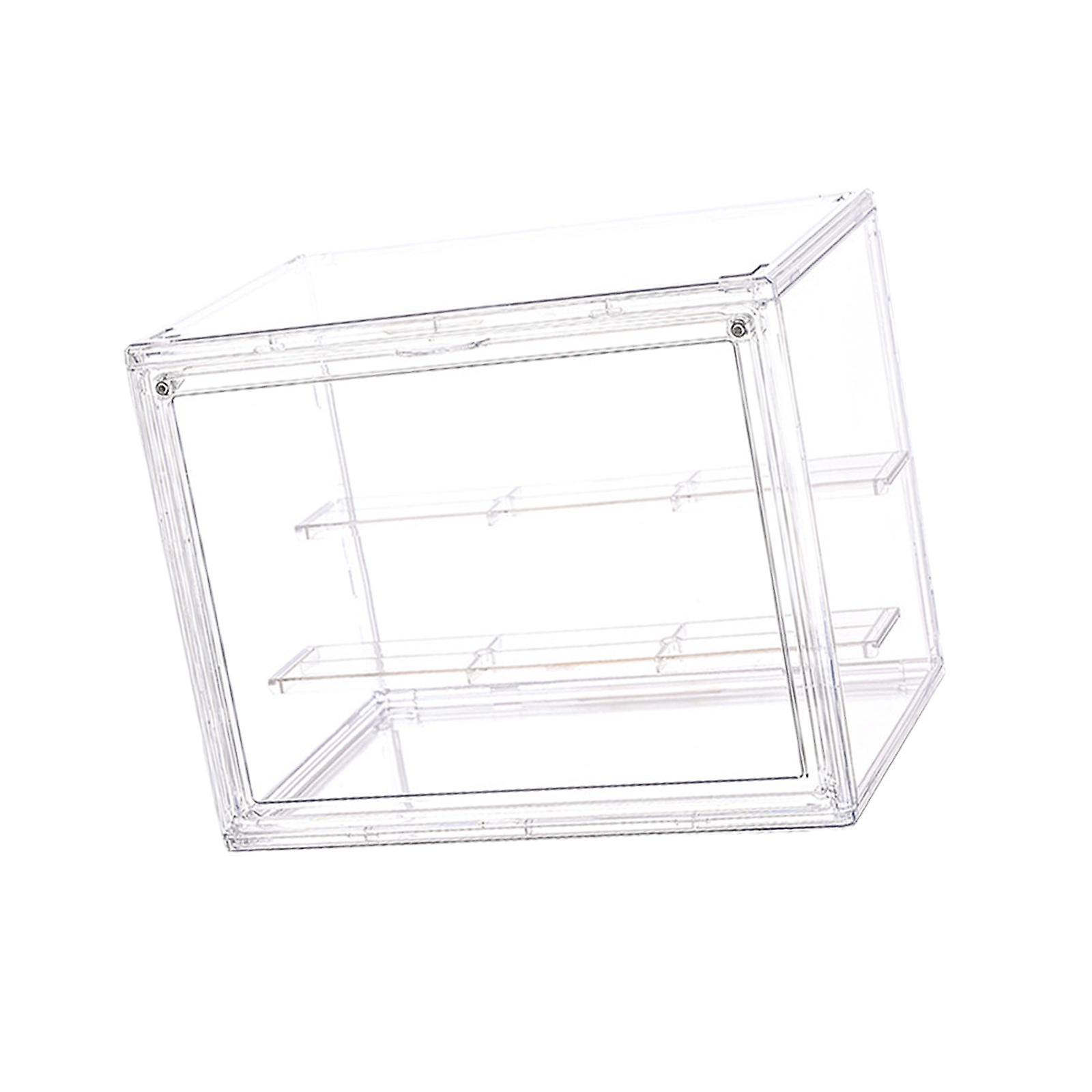 Transparent Display Case with Shelf Showing Cabinet Collectibles Display Box