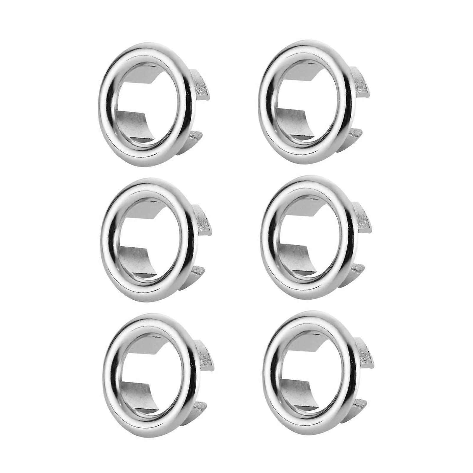 6x Bathroom Sink Overflow Cover Sink Overflow Cap for Kitchen Shopping Malls