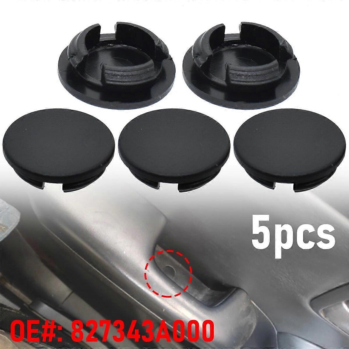 5PCS For Hyundai IX35 Tucson IX Kia 827343A000 827343A0009P Car Door Pull Handle Clip Cover Screw Rubber Trim Cap Accessories FN9U9844