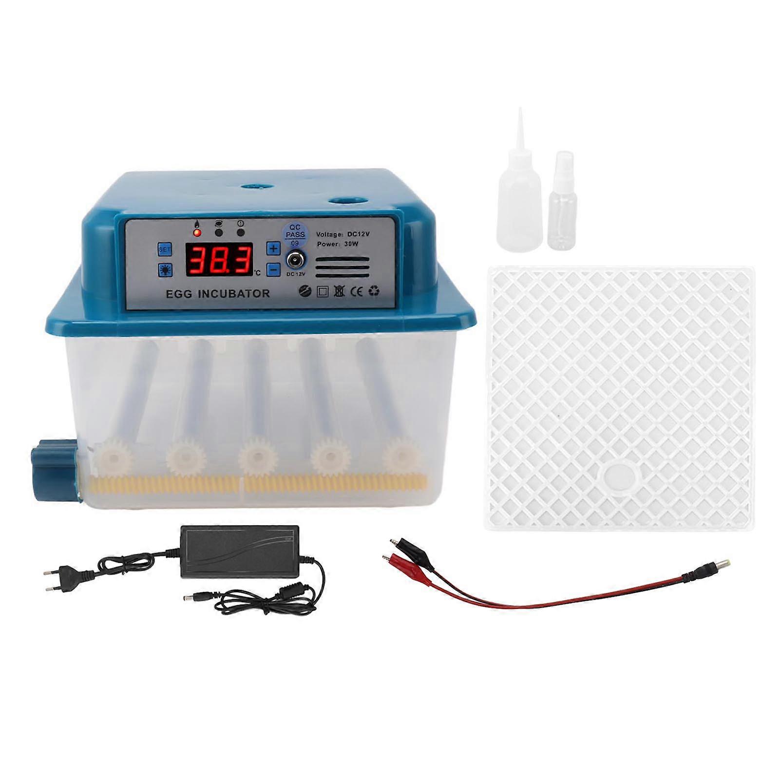 Fully Automatic Chicken Egg Hatcher 16 Eggs Constant Temperature Egg Incubator for Chicken Duck Quail Goose Eggs EU Plug 100240V