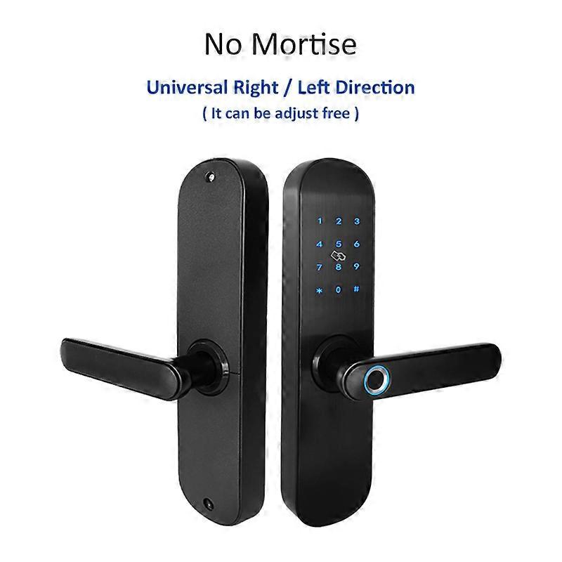 Tuya App Electronic Fingerprint Door Lock  Wifi Smart Touch Screen Lock Digital Code Rifd Card Keypad  For Home Security