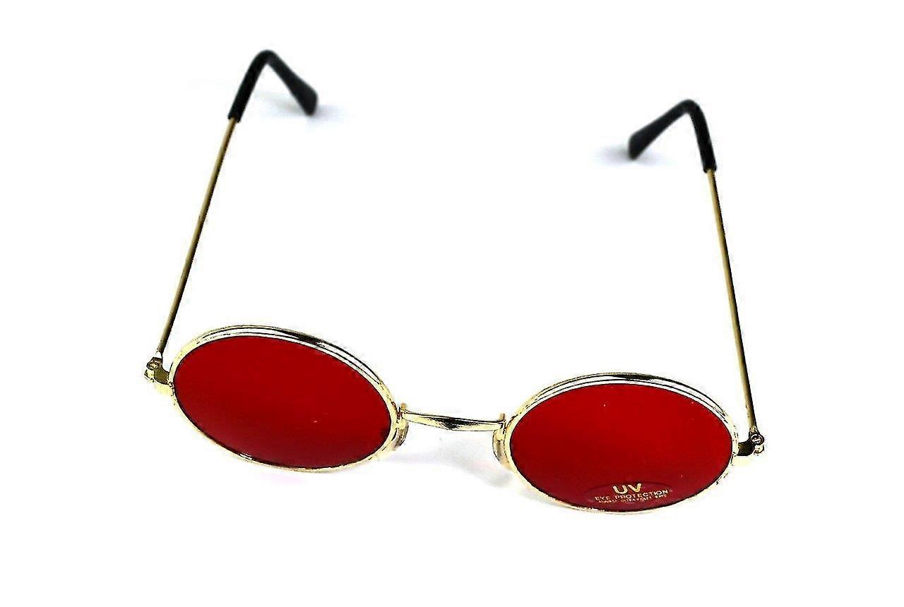 Sunglasses Round Red