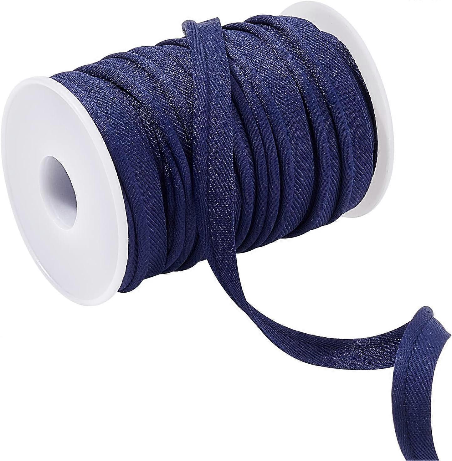 20 Yards 3 8 Prussian Blue Sewing Piping Trim Cotton Polyester Mixed Bias Tape with Cotton Core