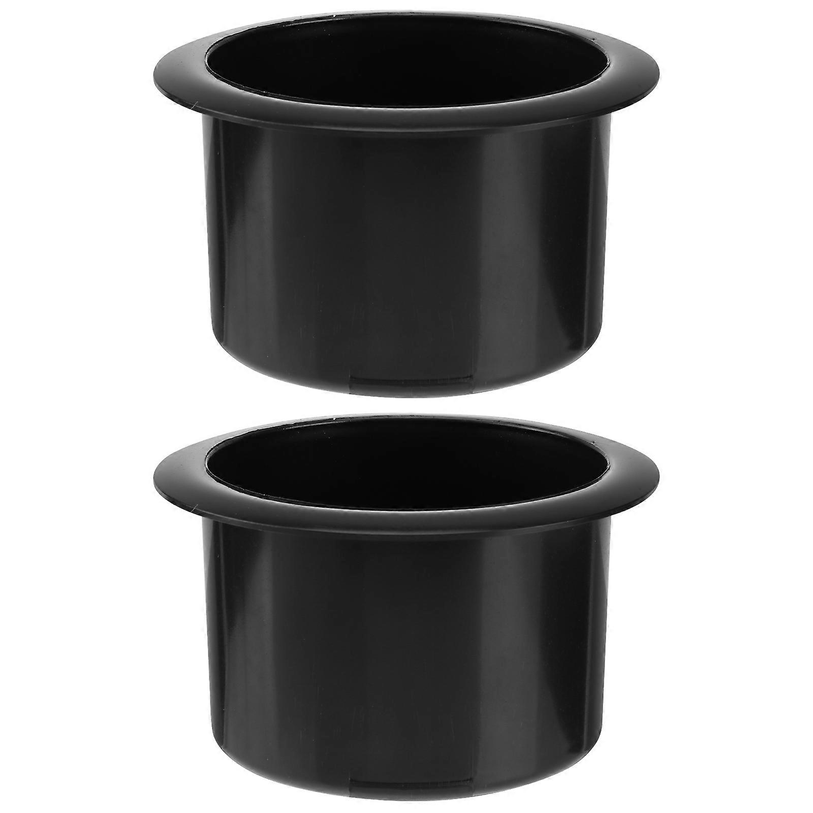 2pcsブラックプラスチックリクライニングチェア-ソファボートRVソファリクライニングチェアカートラックポーカーテーブル用交換用カップホルダーインサート