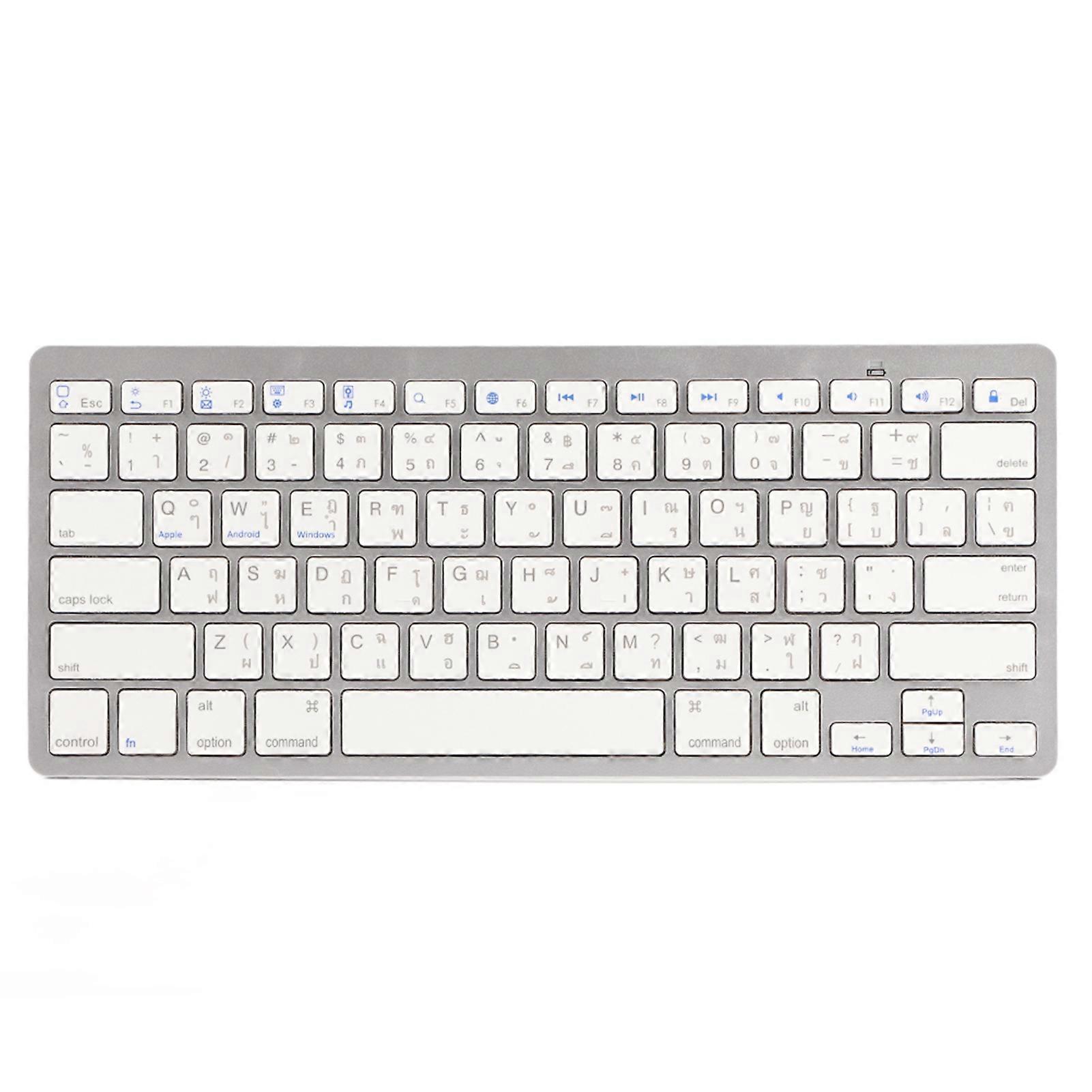 MultiFunctional Thai UltraThin Wireless Bluetooth Keyboard For WindowS Android