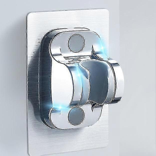 ABS Panneau Élargi Non Perforé Support De Douche Pomme De Douche Siège Fixe Pomme De Douche Fleur De Pluie Buse De Bain De Soleil Base Réglable Tw