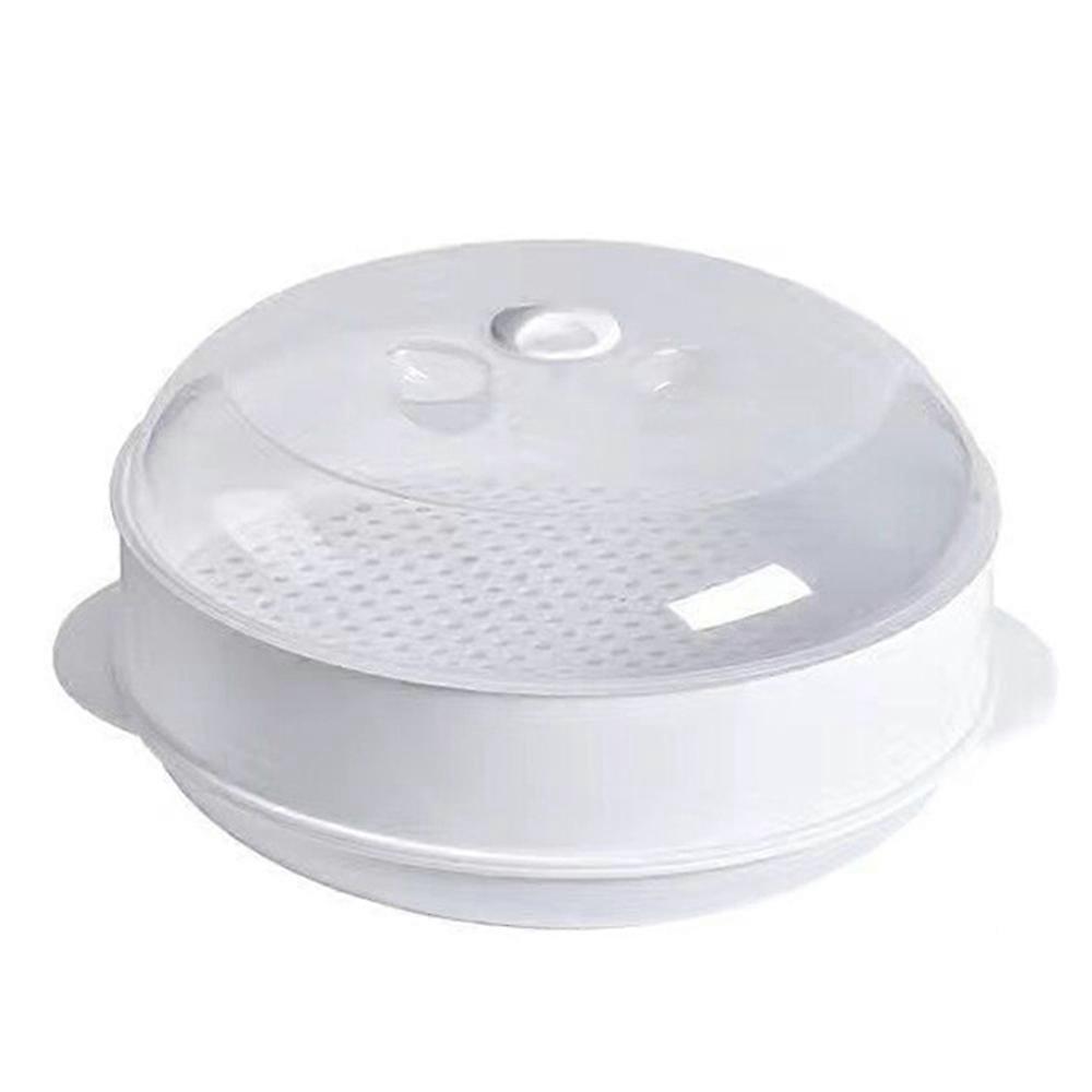 Mikrovågsångare Hopfällbar skål-silikonångkokare med handtag och lock för måltidsförberedelse med löstagbar partition, lätt att förvara, BPA-fri Mikrovågsugn