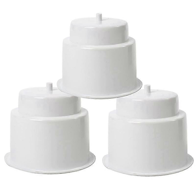 6Pcs Recessed Drop in Plastic Cup Drink Can Holder with Drain for Boat Car Marine Rv (White)