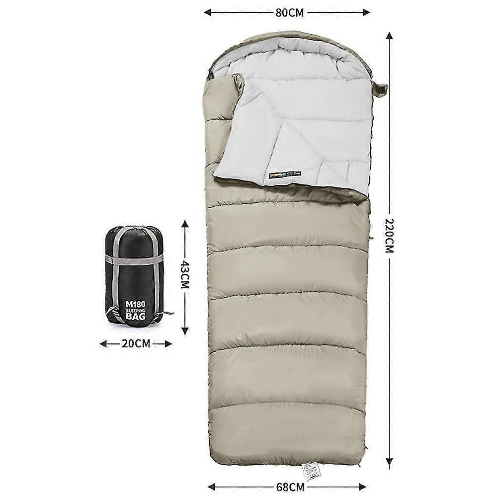 Double Persons Sleeping Bags For Adults Cold Weather 12C- -18C Cold-Resistant With Hooded Anti-splashing For Camping Split Into Single Use