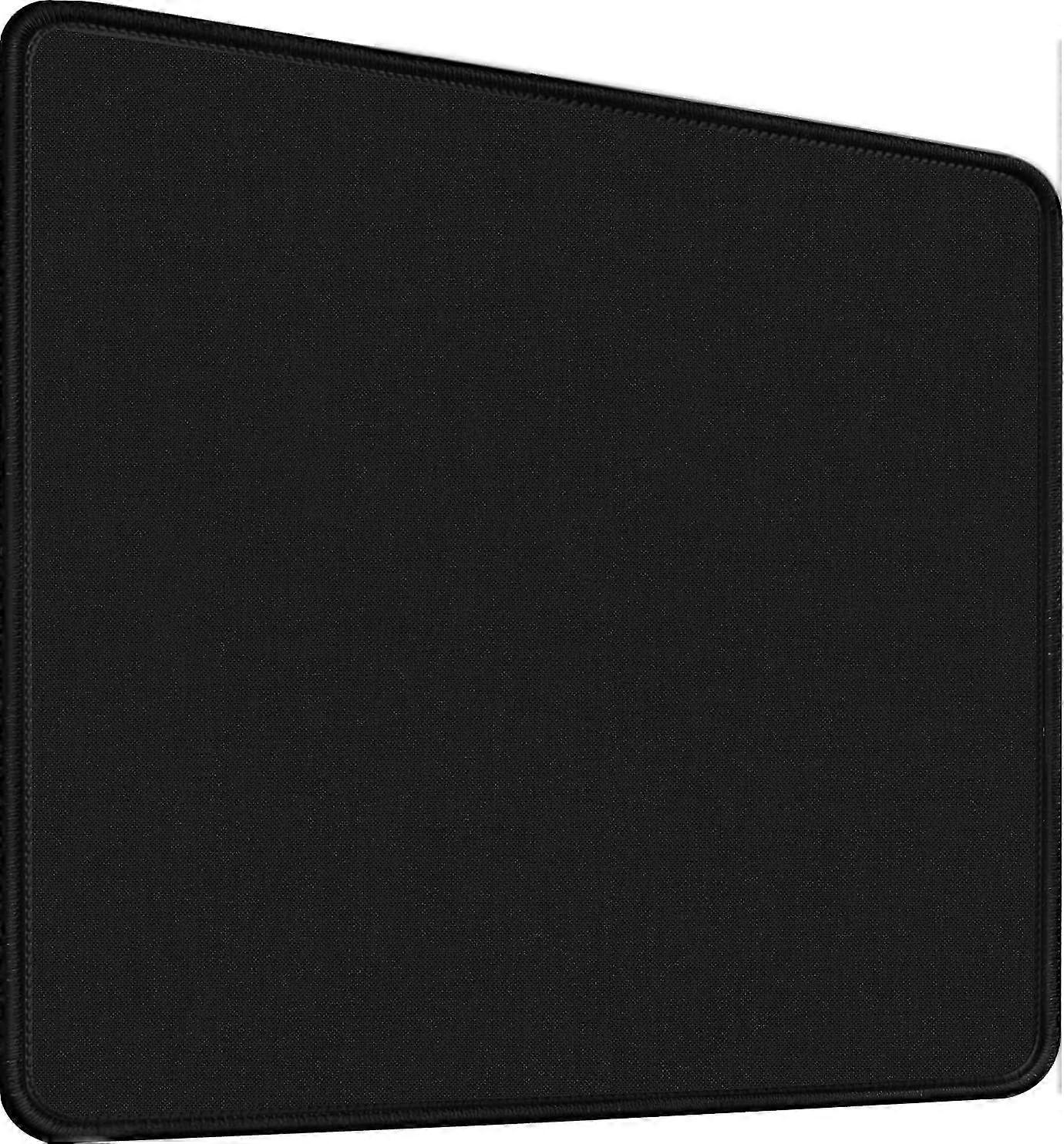 Medium Black Mouse Pad For Wireless Mouse,11.8x9.8x0.12upgraded Durable Medium Mouse Pad With Stitched Edge,gaming Mousepad Non-slip Rubber Base Water