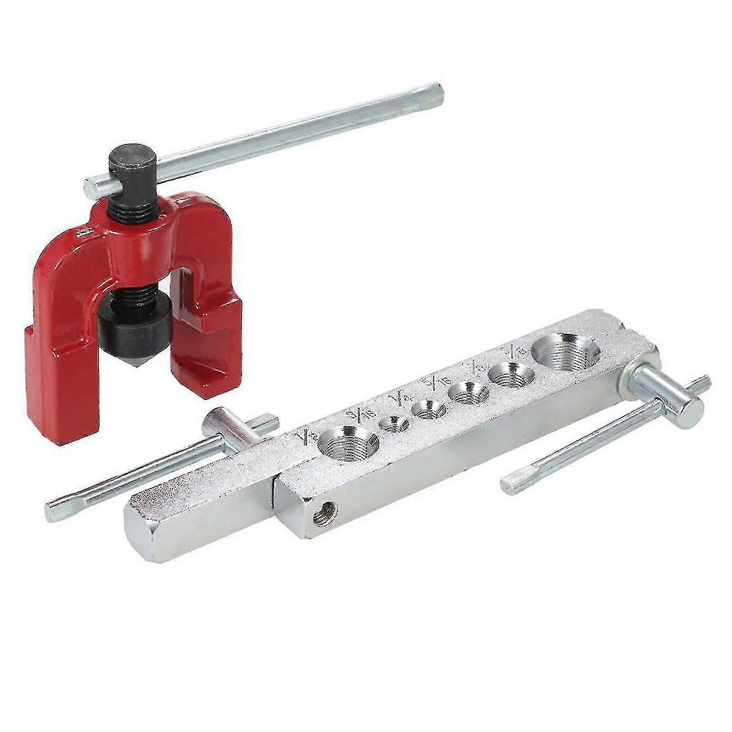 Metric Imperial Flaring Tool Kit, Flanging Pipe Expander Set Tool Fuel Pipe Repair Flaring Tool