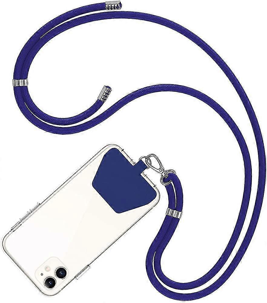 Crossbody Phone Lanyard Strap With Patch, Adjustable Nylon Neck Strap Necklace