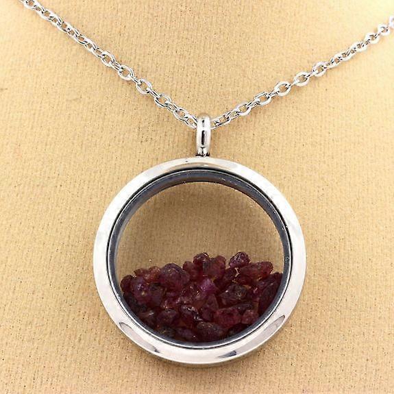Raw Ruby Necklace